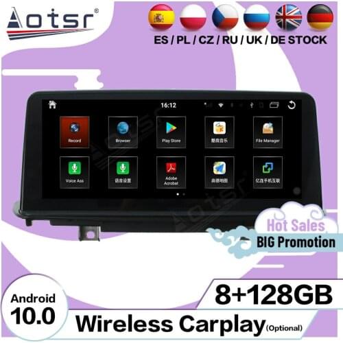 8+128G Multimedia Stereo Android 10 Player For BMW X5 X6 2014 2015 2016 2017 2018 NBT GPS Navi Auto Car Radio Receiver Head Unit