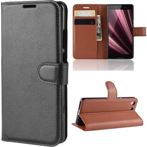 Wallet Cover Card Holder Phone Cases for Sony Xperia XZ4 / XZ4 Compact Leather Case Protective Shell