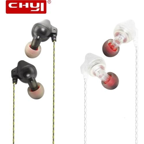 CHYI In-Ear Sport Earphone Wired Bass 3.5mm Jack Earphone Earbud With Microphone Hands Free Headset For Samsung Xiaomi