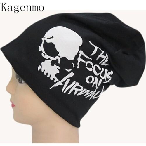 Kagenmo Turban Hip hop dance turtleneck cap fashion pirates hat clothes cotton caps new brand skull Beanies male Skullies female
