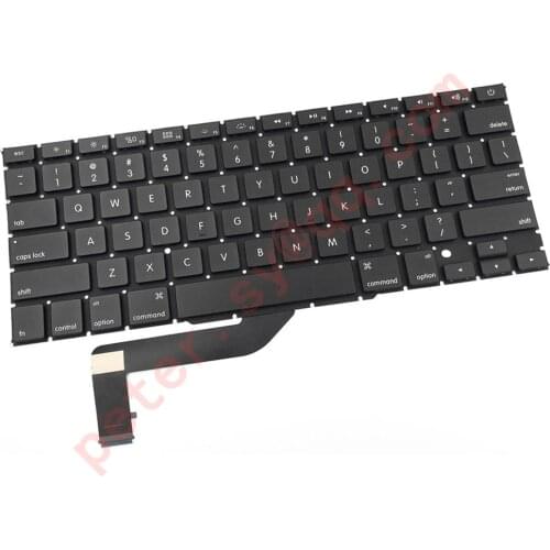 A1398 keyboard for Macbook Pro Retina 15.4 inches laptop MC975 MC976 ME664 ME665 ME293 ME294 keyboards Brand New 2012-2015