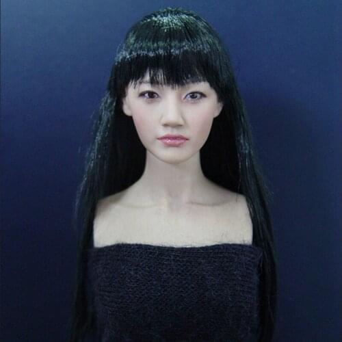 KM038 KUMIK 1/6 Scale Soldier National First Love Hidechi Head Sculpture Model For 12'' Woman Action Figure Accessory