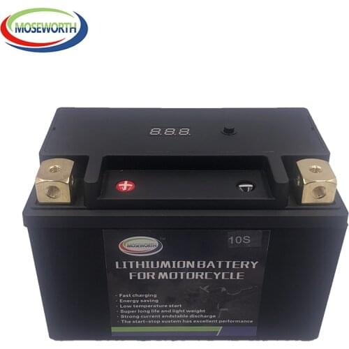 10S Motorcycle LiFePO4 Battery 12V lithium-ion Battery 420CCA 10AH Size-150x87x93mm Jump Starter with BMS Voltage Protection