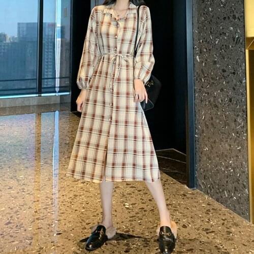 Модные платья в клетку LPEJLHY China At AliExpress