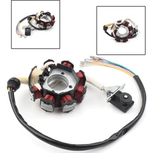 Motorcycle 8 Coils Magneto Stator Plate for CG125 CG150 CG200 CG250 125cc 150cc 200cc 250cc ATV Quad Go Kart TaoTao Kandi Baja