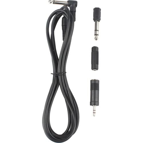 Set of 3 Meter Guitar Audio Cables with 3 Connection Cables for Electric Guitars