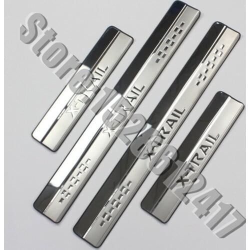For 2014-2021 Nissan X-Trail X Trail XTrail T32 Stainless Steel Door Sill Scuff Plate Welcome Pedal Trim Car Styling Accessories