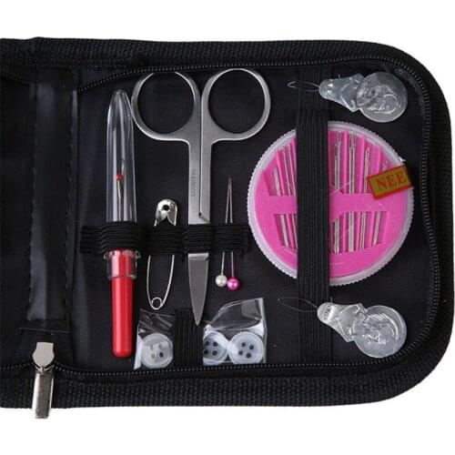 12 Needle Tape Scissor Multifunction Threads Sewing Kits Portable Useful Travel Home Tools