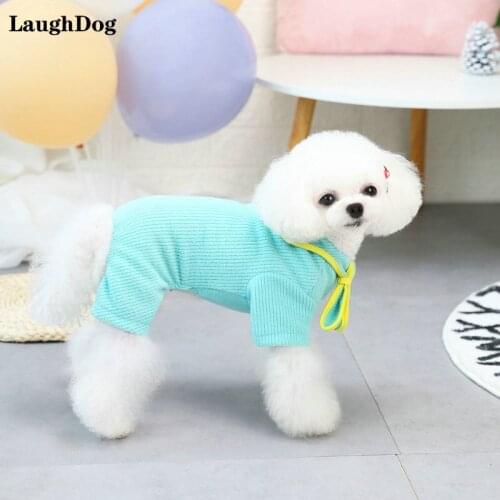 Winter Warm Dog Clothes Cute Soft Plush Four-Leg Jumpsuits For Small Medium Dogs Chihuahua French Bulldog Pug Pet Clothing Coat