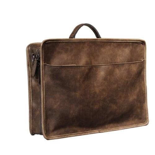 2021 new OL office man Briefcase The single shoulder bag fashion life computer bag high capacity Mass file package