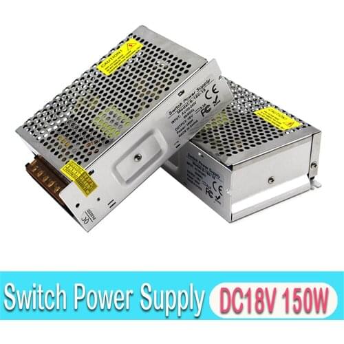 Variable 150W 18V DC Power Supply Switch Driver Transformers 220V 110V AC DC18V SMPS for CCTV camera Stpper CNC Lighting