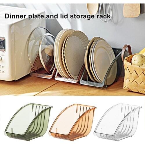 Drying Shelves Dish Tray Large Capacity Plate Pot Cover Storage Rack Muti-grids PET Plates Holder Kitchen Tableware Organizer