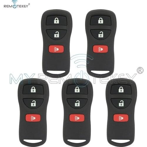 Remtekey 5pcs for Nissan Armada Frontier Murano Pathfinder Quest Titan Xterra 2005 2006 2007 KBRASTU15 3 button 315Mhz