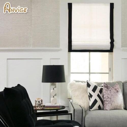 Modern Window Curtains Customized Blackout/Light Filtering Curtain Roman Blinds Roman Shades