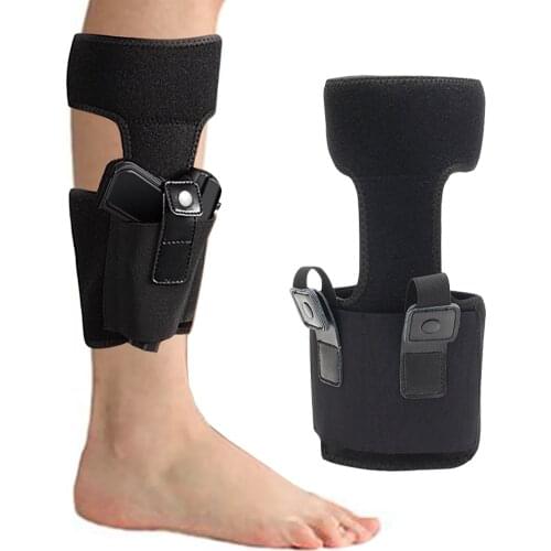 Tactical Ankle Holster With Calf Strap and Spare Magazine Pouch Concealed Carry Pistol Holster Fits Glock 19 26 36 42 43