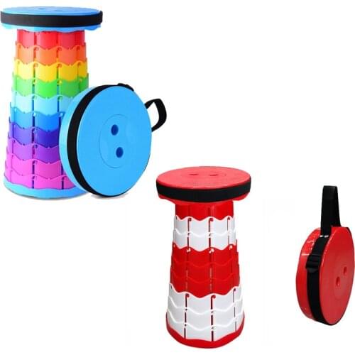 Telescopic Stool Portable Stool Seat Home Outdoor Camping Hiking Convenient Fishing Folding Chair Mini Chair Retractable Stool