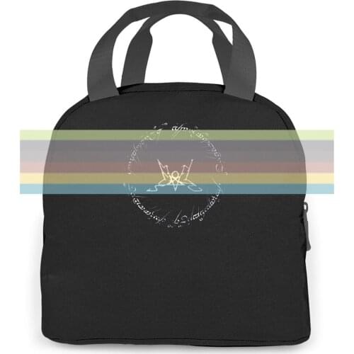 Summoning - Lugburz black all s S...5 New Arrival Male Boy Discounts women men Portable insulated lunch bag adult