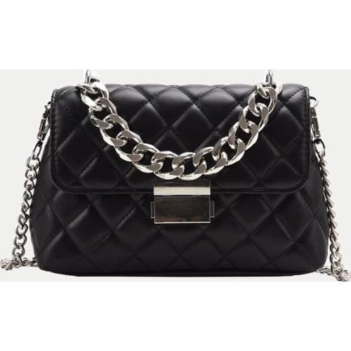 Fashion Chains Shoulder Bags For Women bolsa feminina Soft PU Leather Flap Crossbody Bags Female Vintage Messenger Handbag Purse