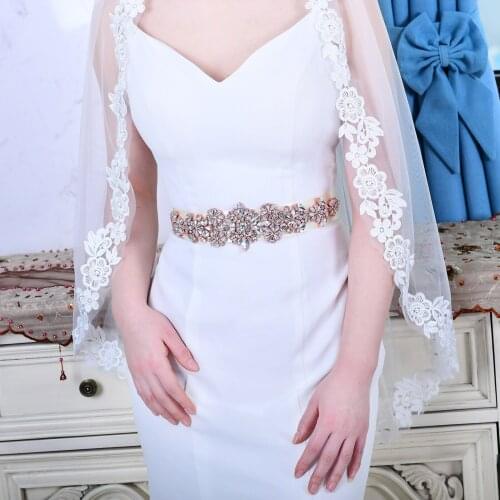 ZMS325 Luxury Wedding Opal Crystal Belt Rhinestone Beaded Bridal Belt Wedding Accessories For Evening Party Dress Womens Belt