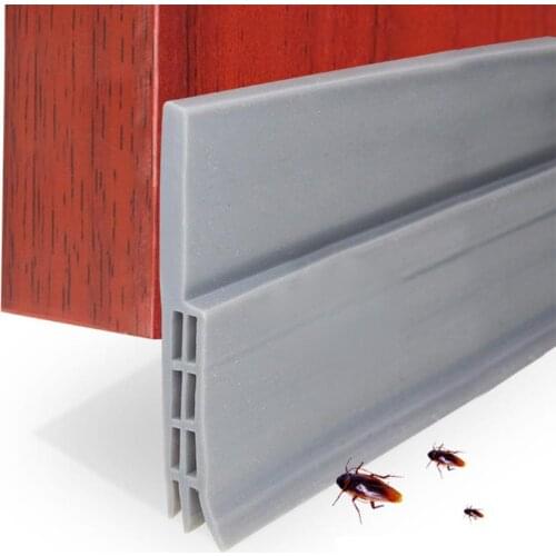 Door Sweep Weather Stripping Soundproof Rubber Bottom Seal Strip Draft Stopper Draught Excluder
