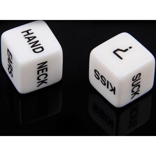 1 Pair=2pcs Erotic Dice Game Toy For Bachelor Party Fun Adult Couple Funny Novelty Product