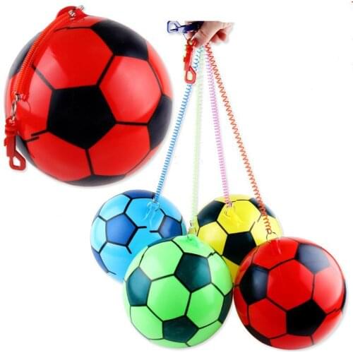 1pc 22cm Inflatable Beach Balls Elastic Rubber Balls Outdoor Games Beach Sport Inflatable Football Toys ZLL