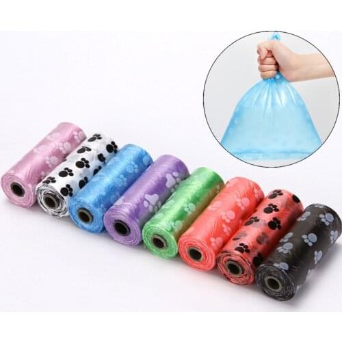 15 Bags Per Roll Zero Waste Pet Garbage Bag PE Material Dog Poop Bags for Dogs Cats Mascotas Products Sullipes bolsas perro
