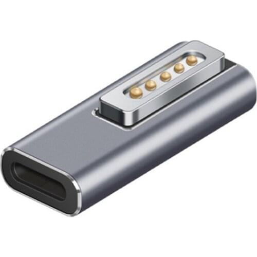 For Apple MAC Notebook Type-C Female to Magnetic Male Laptop Adapter with Indicator PD Trick Adapter for Magsafe2