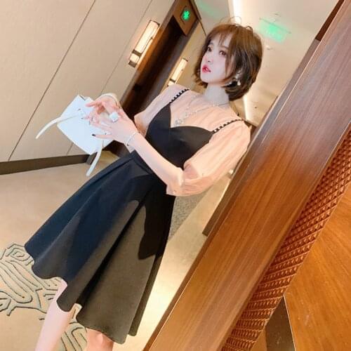 Awarose Solid Color Shirt + Diamond Sling High Waist Dress 2 Two Piece Women Summer Elegant Fashion Party Dreses Female Vestidos