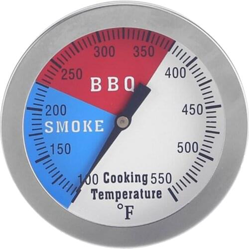 BBQ Food Meat Temperature Dial Oven Thermometer Gauge Gage Stainless Steel