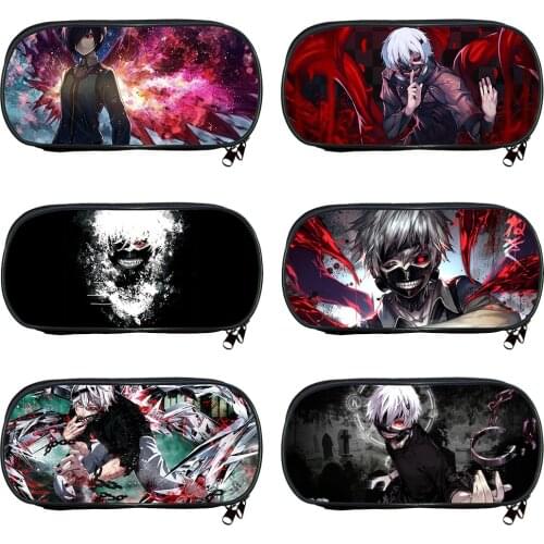 Anime Tokyo Ghoul Pencil Case Kaneki Ken Wallet Suzuya Pencil Bag School Supplies Stationery Storage Bag Boys Girls Gifts