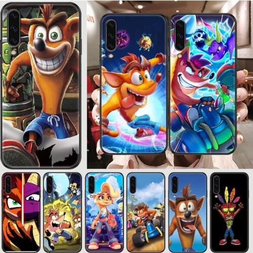 Crash Bandicoot Game Phone case For Samsung Galaxy A 3 5 7 8 10 20 21 30 40 50 51 70 71 E S 2016 2018 4G black luxury cell cover