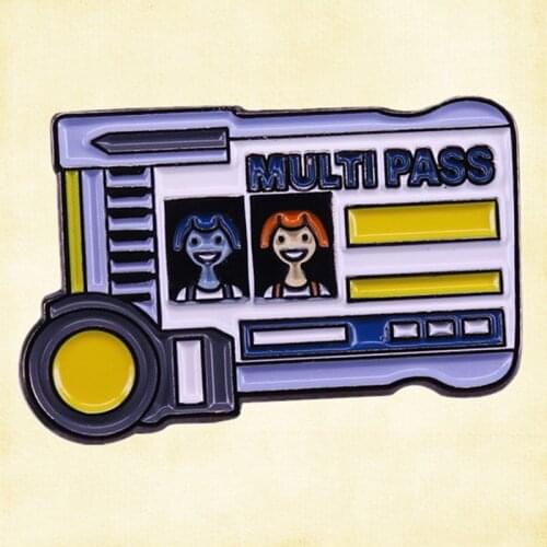 LeeLoo Milla Jovovich multipass enamel pin Luc Besson science-fiction action film brooch