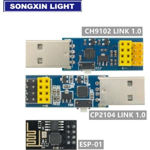 ESP8266 CP2104/CH9102X USB to Serial Chip ESP-01 WIFI Module Downloader ESP LINK V1.0
