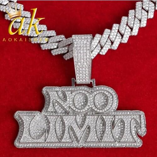 Custom Name Pendant for Men White Gold Plated Hip Hop Jewelry