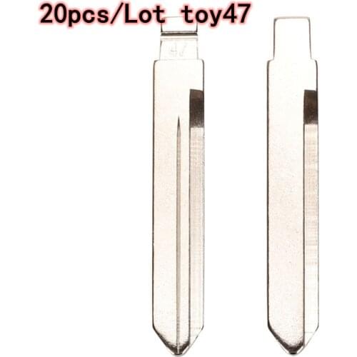 20pcs Toy47 key Blade For Toyota Corolla Flip Blade KD Remote Uncut Key Blade