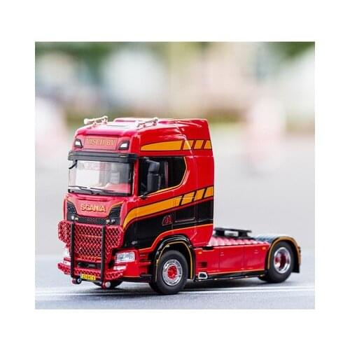 Diecast Alloy 1:64 Scale Scania S730 Truck Tractor Vehicle Model Metal Die-Cast & Toy Car for Collection Gift Souvenir Display