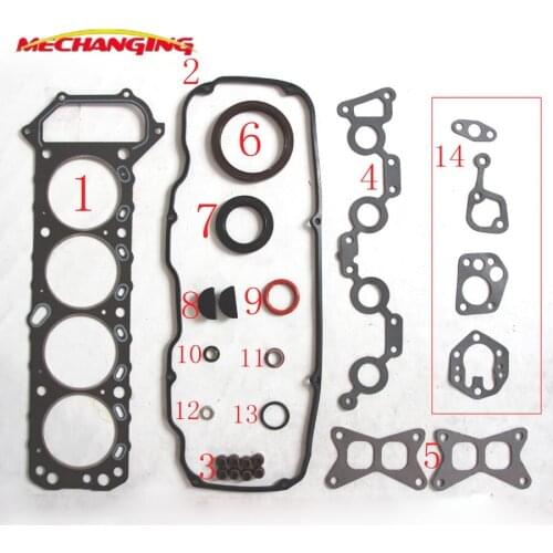 NA20S For NISSAN FRONTIER 2.0L D22 Engine Parts Full Gasket Set Engine Rebuilding Kits Full Set Engine Gasket 10101-79P27