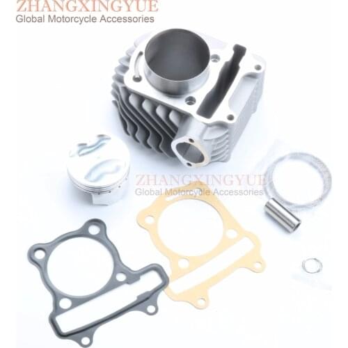 58.5mm 4 valve / 4V valve big bore Cylinder Set for GP110 GY6 125cc 150cc Upgrade to 155cc 152QMI 157QMJ 4T