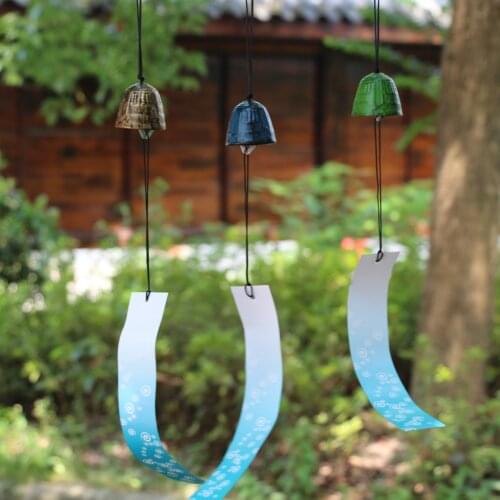 Set of 3 Traditional Japanese Iwachu Cast Iron Bell Wind Chimes Patio Decor Temple Bell Home Ideal Gift