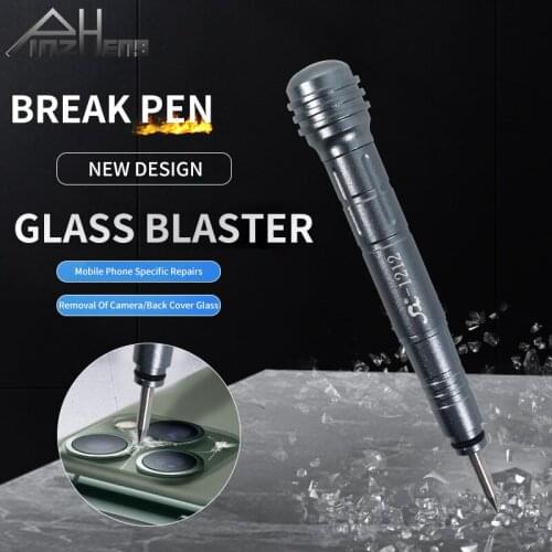 PINZHENG Back Cover Camera Glass Lens Break Crack Demolishing Pen For iPhone 11 12 pro max Rear Housing Glass Lens Blasting Tool