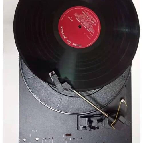 28cm Plastic Turntable 33/45/78Rpm Automatic Curve Arm Return Record Player Turntable Gramophone for Lp Vinyl Record Player