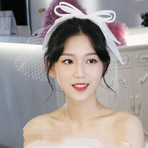 Simple White Bow-Knot Barette Women Prom Satin Bridal Hair Clip Accessories Handmade Wedding Hair Jewelry банты для волос