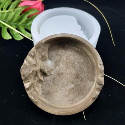 SN0119 PRZY 3d Ashtray Molds Silicone Mold Storage Cement Concrete Molds Gypsum Desktop Decoration Clay Resin Moulds