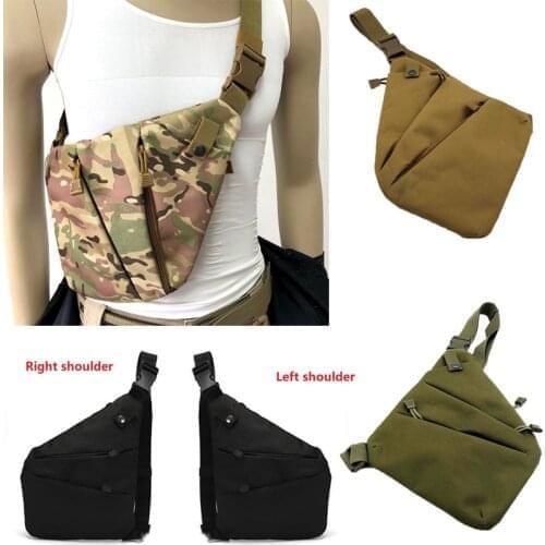 Tactical Mens Chest Bag Camouflage Sling Pack Male Travel Left /Right Shoulder Crossbody Messenger Bag Phone Pouch Accessories