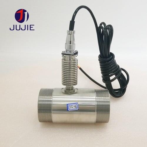 DN50/65/80 High Temperature Turbine Flow Meter Water Oil Fuel Diesel Liquid Flow Sensor Pulse Signal Thread 304 Stainless Steel