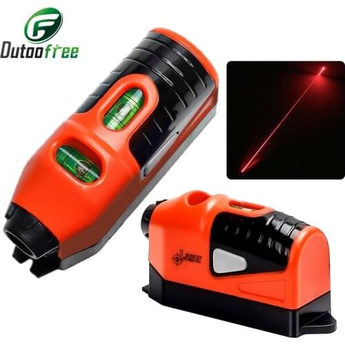 1PC Mini Multipurpose Level Laser Guide Leveler Straight Project Line Spirit Vertical + Horizontal Double Bubbles Level Tool