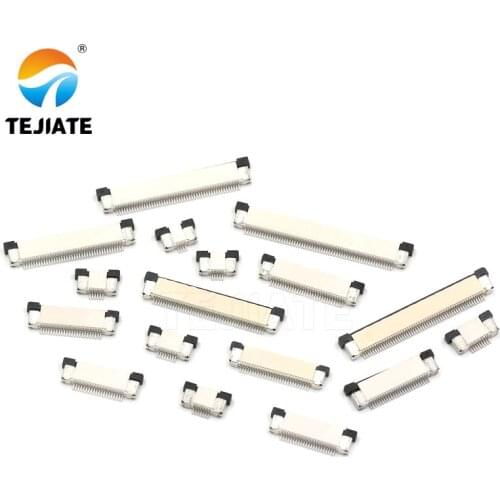 10PCS FFC/FPC Connector Flat Cable Socket 0.5MM Adapter 20/22/24/26/28/30/32/34/40/45/50/54/60P Up Drawer Type Plug Kit