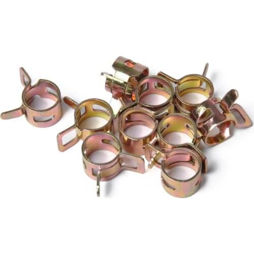 100x Air Pipe Clamps For Fuel Hose, Spring Clip For Water Pipe, 6-15mm