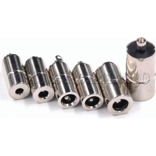 10P DC Full Metal Female Socket 2.0*0.6mm 2.5*0.7mm 3.5*1.35mm 4.0*1.7mm 4.8*1.7mm 5.5*1.7mm 5.5*2.1mm 5.5*2.5mm DC Power Outlet